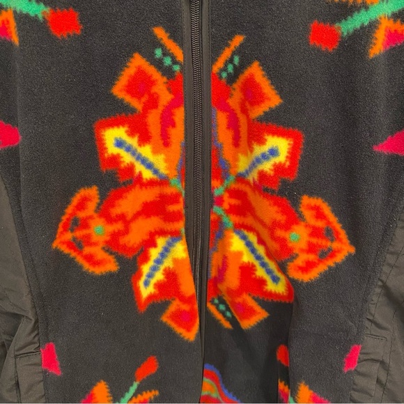 Ralph Lauren L-RL Lauren Active Fleece Full Zip Aztec Black Jacket - Picture 3 of 7